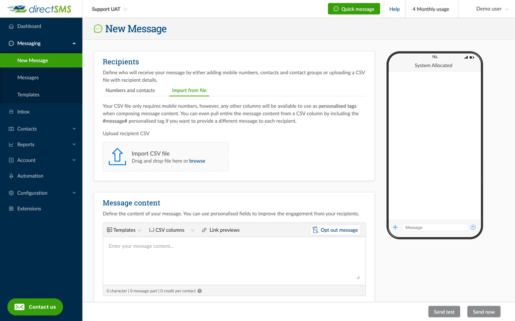 Mail Merge - Upload File