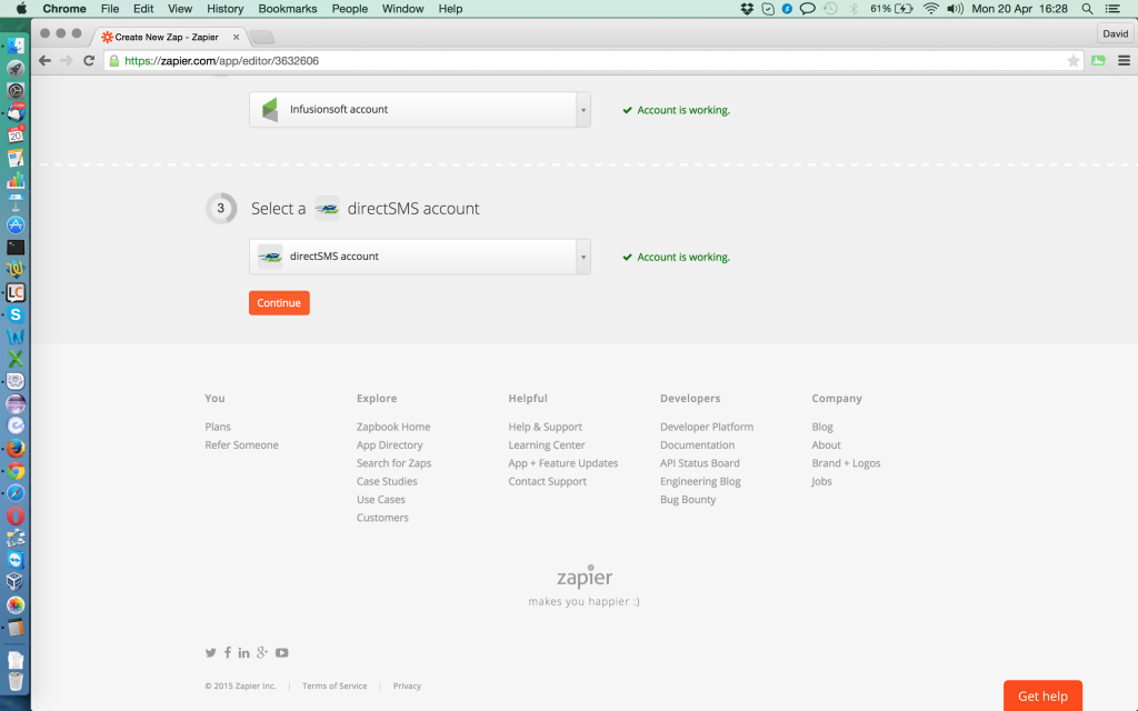 Add directSMS account
